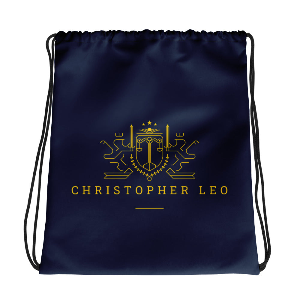 Christopher Leo Drawstring bag